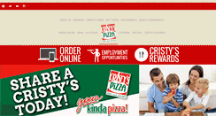 Desktop Screenshot of cristyspizza.com